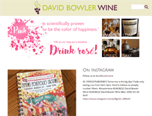 Tablet Screenshot of bowlerwine.com